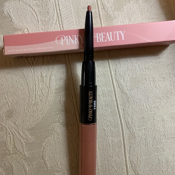 Pinky B The Perfect Lip Combo Nude Lipgloss & Lip Liner Duo 1986 BNIB - Picture 1 of 12